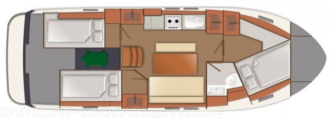 FB Yachtcharter :: Motoryacht Constancia Grundriss FB Yachtcharter :: Motoryacht Constancia Grundriss
