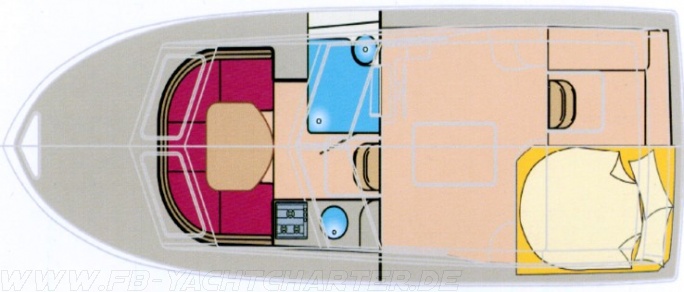 FB Yachtcharter :: Motoryacht Mary Grundriss FB Yachtcharter :: Motoryacht Mary Grundriss